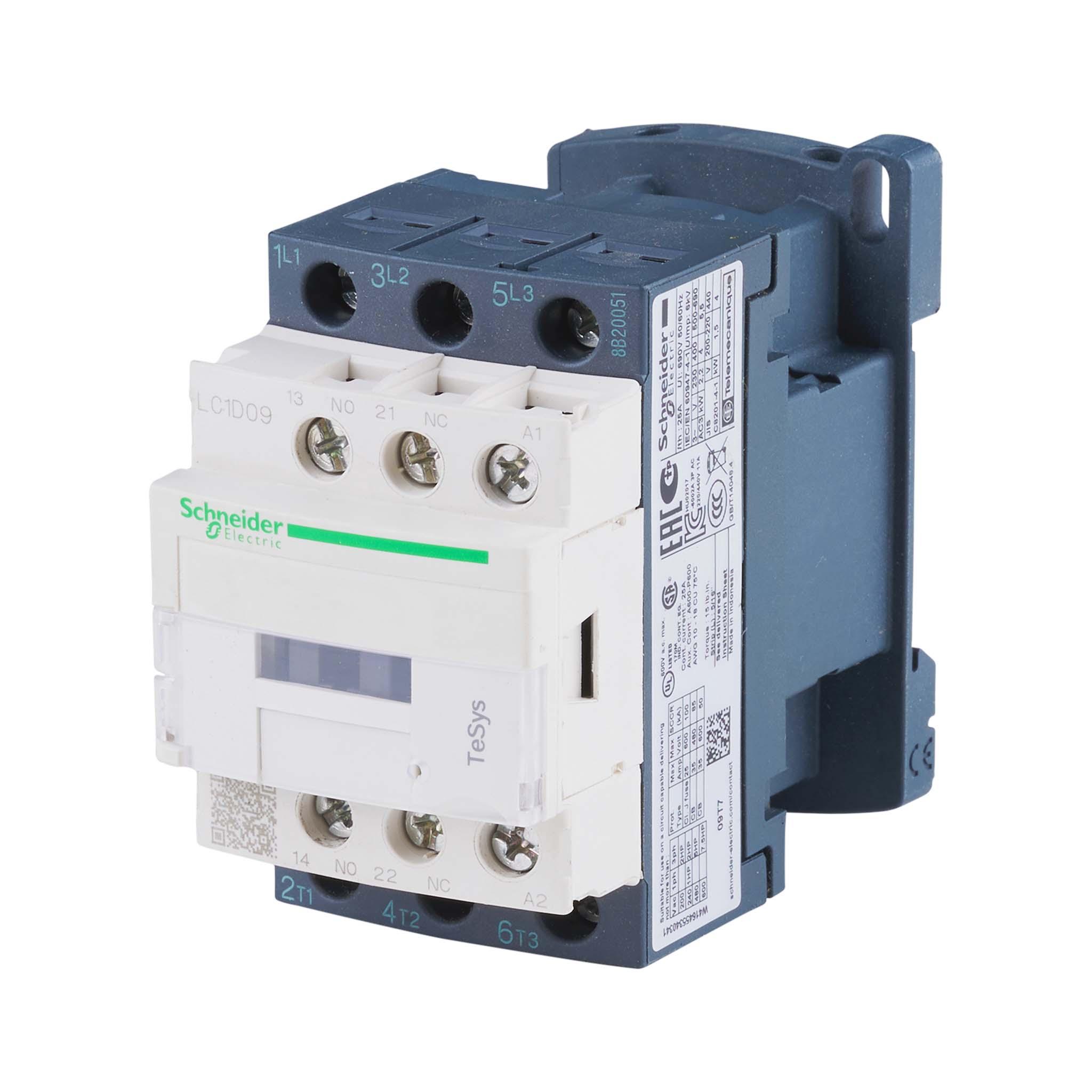 LC1D09G7 TeSys contactor 9A 120VAC